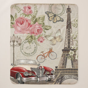 Paris Vintage Postkarte. Sherpadecke