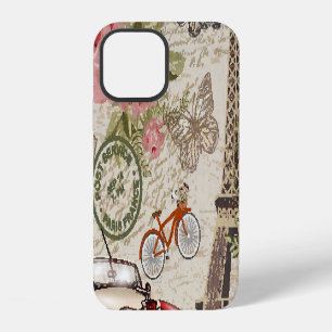 Paris Vintage: Postkartenstil iPhone 12 Hülle