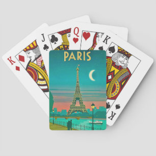 Paris Vintage Reise Spielkarten
