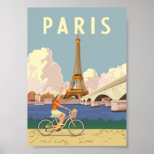 Paris - Vintage Reiseplakat Poster
