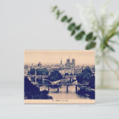 Paris Vintage Sehenswürdigkeiten Postkarte (Stehend Vorderseite)