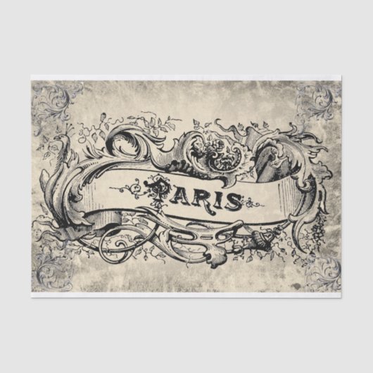 Paris Vintage Seidenpapier (Vorderseite)