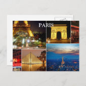 Paris Vintage Tourismus Postkarte (Vorne/Hinten)