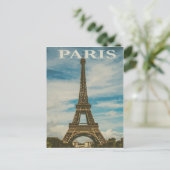 Paris Vintage Travel Postcard Postkarte (Stehend Vorderseite)