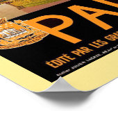 Paris Vintage Travel Poster (Ecke)