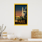 Paris - Vintage Travel Poster (Küche)