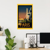 Paris - Vintage Travel Poster (Heimbüro)