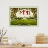 Paris ~ Vintage Travel Poster (Küche)