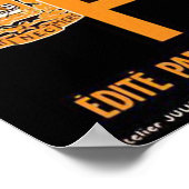 Paris Vintage Travel Poster (Ecke)