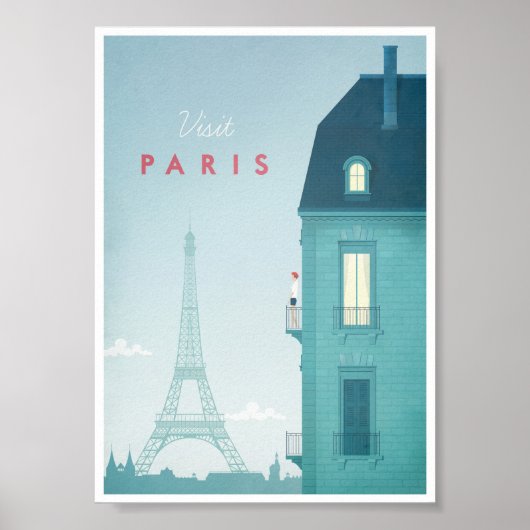 Paris Vintage Travel Poster (Vorne)