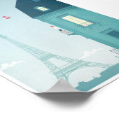 Paris Vintage Travel Poster (Ecke)