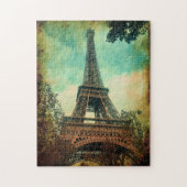 Paris, Vintager Eiffelturm, Paris Puzzle (Vertikal)