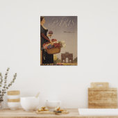 Paris Vintages französisches Fahrradposter Poster (Küche)