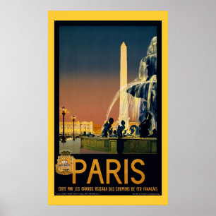 Paris - Vintages Reise-Plakat Poster