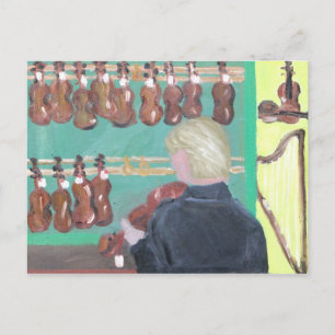 Paris Violin Shop Postkarte