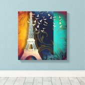 Paris-Vogelschwirt Leinwanddruck (Insitu (Holzboden))