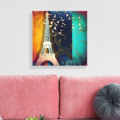 Paris-Vogelschwirt Leinwanddruck (Insitu (Wohnzimmer))