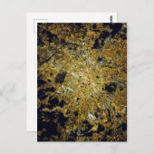 Paris vue du ciel la nuit postkarte (Vorne/Hinten)