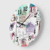 Paris Wall Clock Große Wanduhr (Winkel)