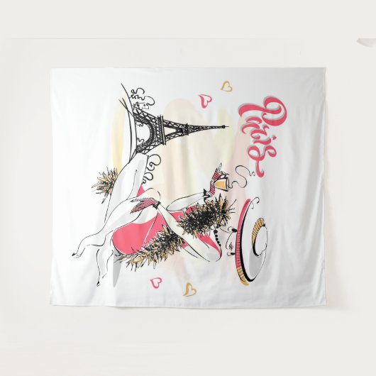 Paris Wandteppich (Vorderseite (Horizontal))