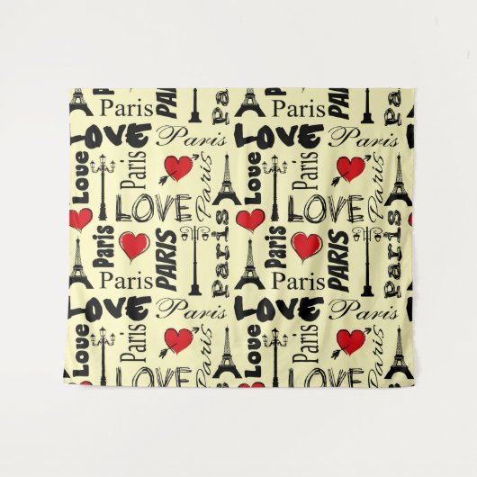 Paris Wandteppich (Vorderseite (Horizontal))