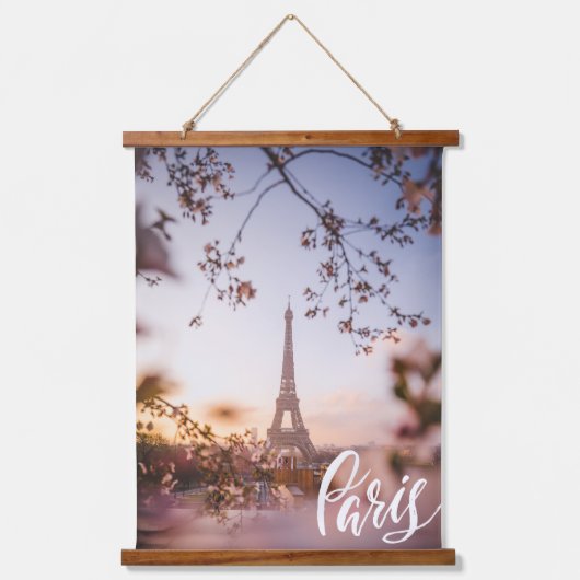 Paris Wandteppich Mit Holzrahmen (Vorderseite)