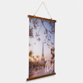 Paris Wandteppich Mit Holzrahmen (Gewinkelt)