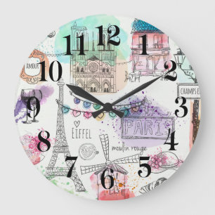 Paris Wanduhr