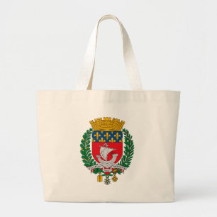 Paris-Wappen Taschen-Tasche Jumbo Stoffbeutel