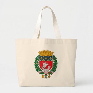 Paris-Wappen Taschen-Tasche Jumbo Stoffbeutel