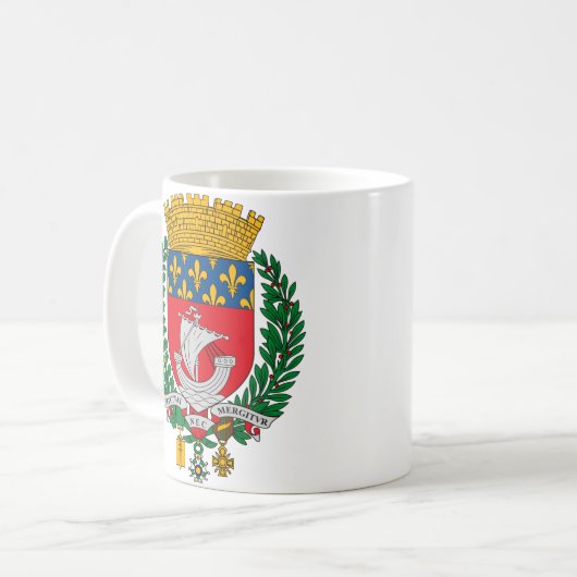 Paris-Wappen Tasse (Vorderseite Links)