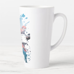 Paris-Wasserfarbe-Splash-Art-Tasse Eiffelturm Milchtasse