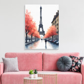 Paris Wasserfarbenart Leinwanddruck (Insitu (Wohnzimmer))