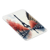 Paris Wasserfarbenart Magnet (Rechte Seite)