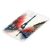 Paris Wasserfarbenart Magnet (Linke Seite)