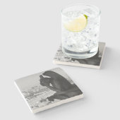 Paris-Wasserspeier Steinuntersetzer (Seitenansicht)