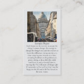 Paris Watercolor Scene Red Blue Yellow Prayer Card Visitenkarte (Vorderseite)