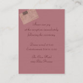 Paris Wedding Begleitkarte (Rückseite)