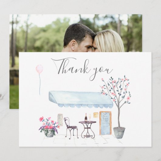 Paris Wedding danke Ihnen Foto (Vorne/Hinten)