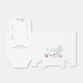 Paris Wedding Party Guest Geschenkschachtel (Ungefaltet)