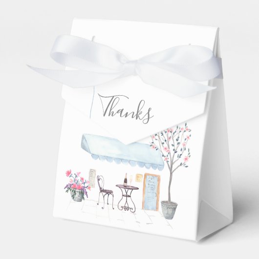 Paris Wedding Party Guest Geschenkschachtel (Vorderseite)