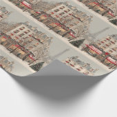 Paris Weihnachten Geschenkpapier (Ecke)