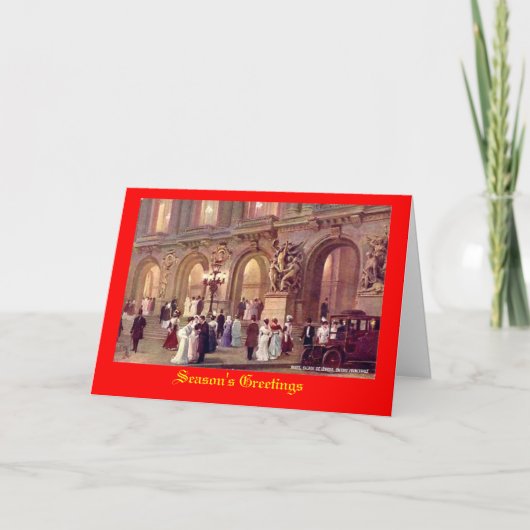 Paris, Weihnachtskarte Feiertagskarte (Vorderseite)