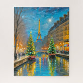 Paris Weihnachtsnacht Puzzle (Vertikal)