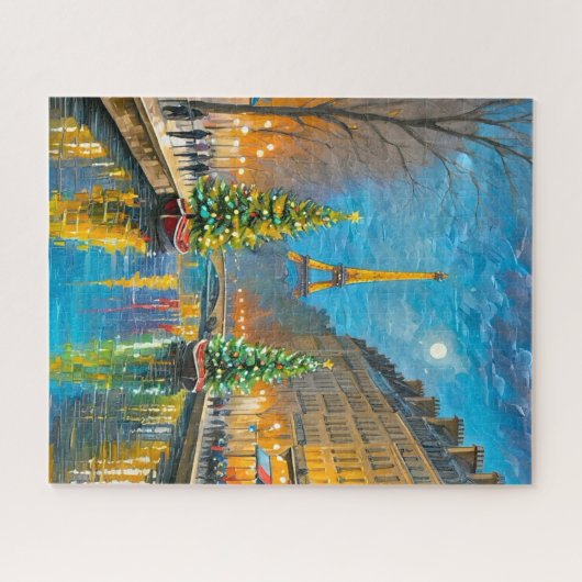 Paris Weihnachtsnacht Puzzle (Horizontal)