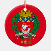 Paris-Weihnachtsverzierung Keramik Ornament (Hinten)