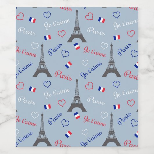 Paris Weinetikett (Einzelnes Label)