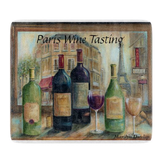 Paris-Weinprobe Schneidebrett (Vorderseite)