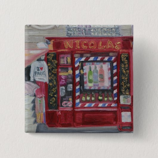 Paris Wine Shop Button (Vorderseite)
