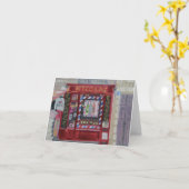 PARIS WINE SHOP NOTECARD KARTE (Gelbe Blume)